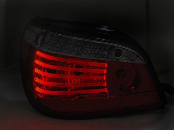 LED Rückleuchten für BMW E60 Limo Bj. 03-07 Rot/Smoke dynamischer Blinker