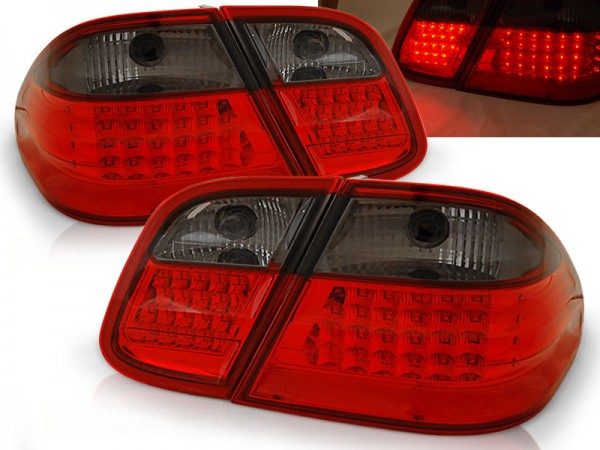 LED Rückleuchten für Mercedes CLK W208 Bj. 97-02 Rot/Smoke