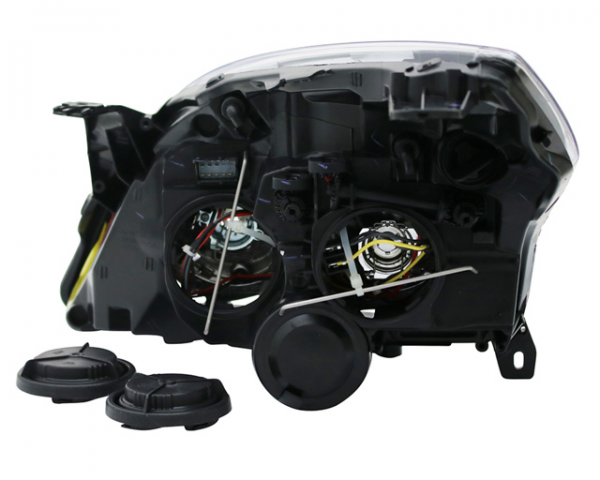 Scheinwerfer Angel Eyes für Opel Vectra C / Signum Facelift Bj. 05-08 Chrom