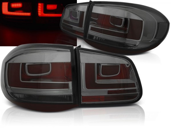 LED Lightbar Rückleuchten für VW Tiguan 5N Bj. 07-11 Smoke