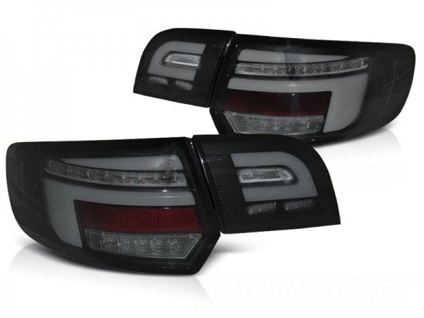 Voll LED Lightbar Rückleuchten für Audi A3 8P Sportback Bj. 04-08 Schwarz dynamischer Blinker