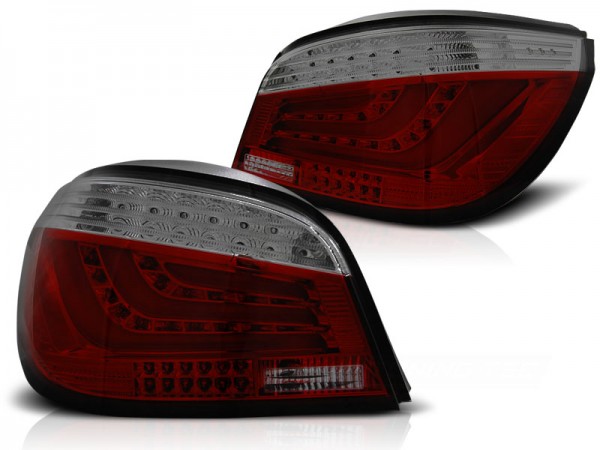 LED Lightbar Rückleuchten für BMW E60 Limo Bj. 03-07 Rot/Smoke