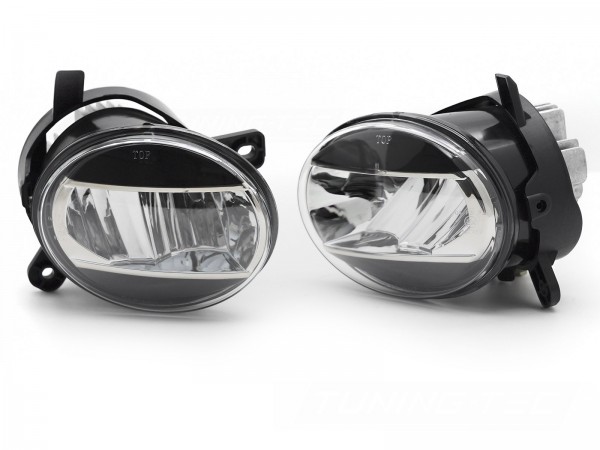 LED Nebelscheinwerfer NSW Set Schwarz für Audi A4 B8 A6 4F Q5 8R Seat Exeo