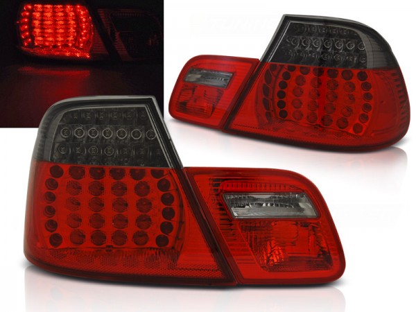 LED Rückleuchten für BMW E46 Coupe Bj. 03-06 Rot/Smoke