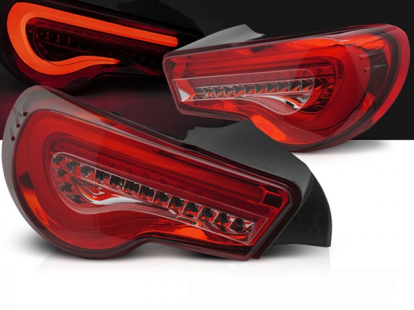 LED Lightbar Rückleuchten für Toyota GT86 Bj. 12-21 Rot dynamischer Blinker