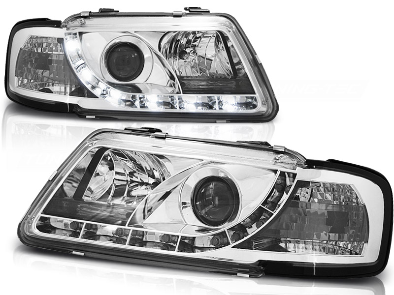 Scheinwerfer DRL LED Tagfahrlicht für Audi A3 8L Bj. 96-00 Chrom