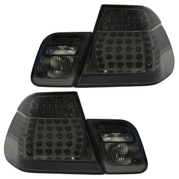 "Bundle 3" Scheinwerfer Angel Eyes + LED Rückleuchten für BMW E46 Limo Bj. 98-01