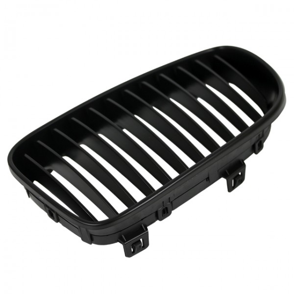 Nieren Kühlergrill 1er für BMW E81 E87 LCI Bj. 07-11 Schwarz Klavierlack Doppelsteg
