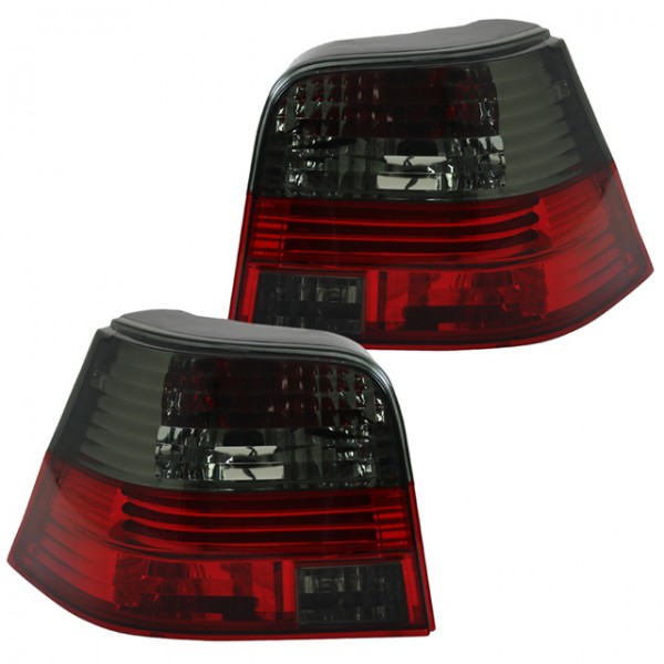 Rückleuchten Klarglas für VW Golf 4 Limo Bj. 97-03 Rot/Schwarz