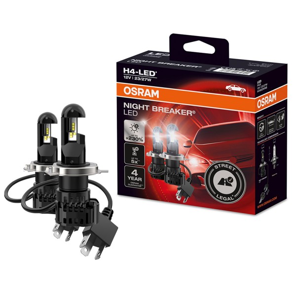 OSRAM Night Breaker H4 LED +230% Nachrüstlampen für Mercedes Citan W415 2012-