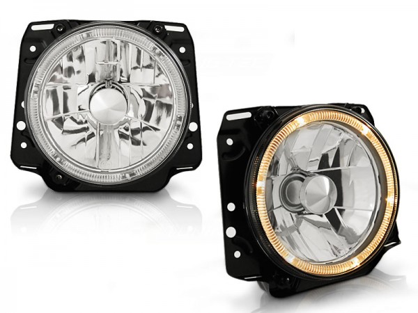 Scheinwerfer Angel Eyes für VW Golf 2 Bj. 83-92 Chrom