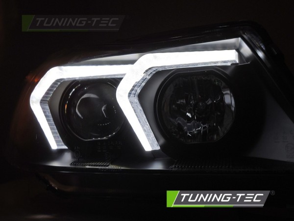 Scheinwerfer 3D Angel Eyes für BMW 3er E90 E91 Bj. 05-08 Schwarz mit LED Blinker