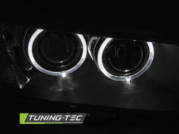 Scheinwerfer LED Angel Eyes für BMW X3 F25 Bj. 10-14 Schwarz
