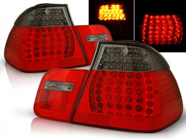 LED Rückleuchten für BMW E46 Limo Bj. 01-05 Rot/Smoke