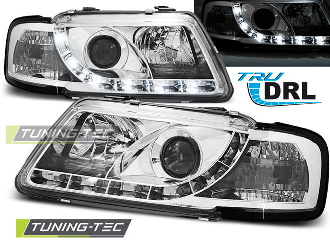 Scheinwerfer DRL LED Tagfahrlicht für Audi A3 8L Bj. 96-00 Chrom
