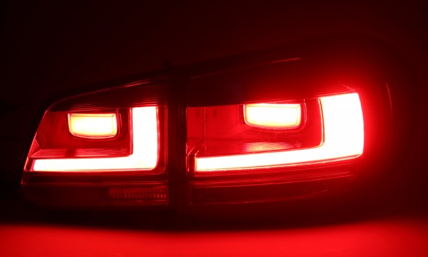 LED Lightbar Rückleuchten Facelift Optik für VW Tiguan 5N Bj. 07-11 Rot/Gelb