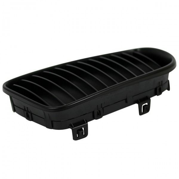 Nieren Kühlergrill 1er für BMW E81 E87 LCI Bj. 07-11 Schwarz Klavierlack Doppelsteg