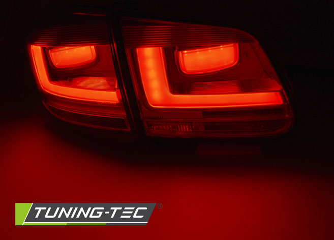 LED Lightbar Rückleuchten für VW Tiguan 5N Bj. 07-11 Rot/Gelb