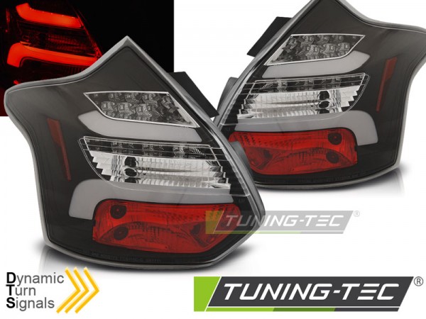LED Lightbar Rückleuchten für Ford Focus MK3 Bj. 11-14 Schwarz