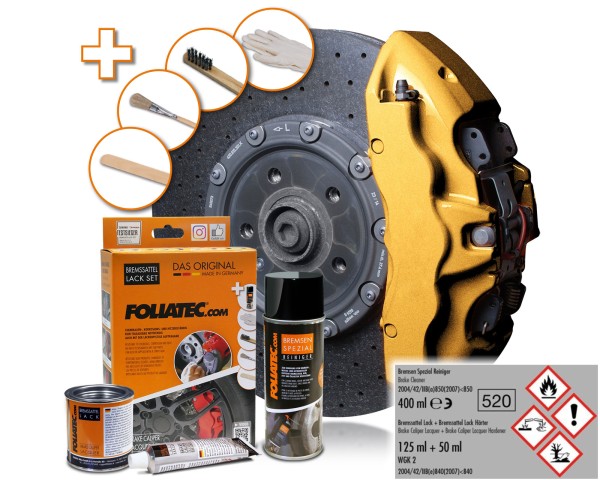 FOLIATEC Bremssattellack Gold metallic Bremssattelfarbe Bremssattel 2165