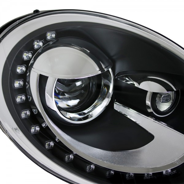 Scheinwerfer DRL LED Tagfahrlicht für VW Beetle 5C Bj. 11-19 Schwarz