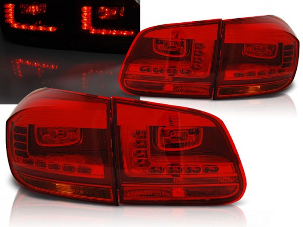 LED Rückleuchten für VW Tiguan 5N Facelift Bj. 11-15 Rot
