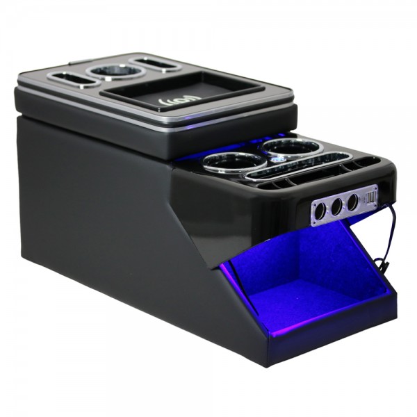 Staufach Mittelkonsole für Mercedes Vito / V-Klasse W447 mit LED Beleuchtung USB und Induktion