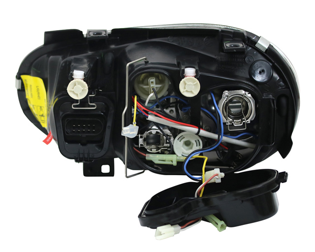 Scheinwerfer Angel Eyes für VW Golf 4 Bj. 97-03 Schwarz