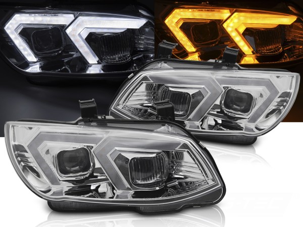 Voll LED Scheinwerfer Tagfahrlicht für BMW E92 E93 ohne AFS Bj. 10-13 Chrom