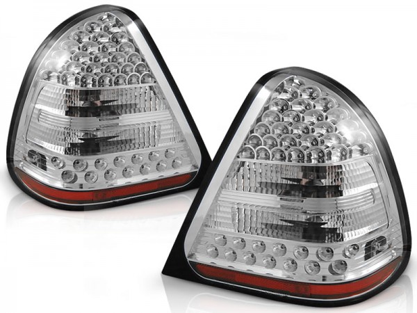 LED Rückleuchten für Mercedes C-Klasse W202 Limo Bj. 93-00 Chrom
