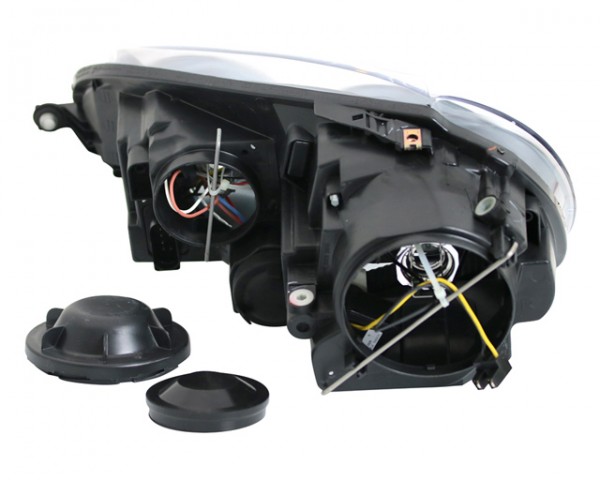 Scheinwerfer Klarglas für VW Golf 5 Jetta 3 Bj. 03-10 Schwarz