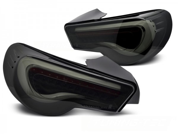 LED Lightbar Rückleuchten für Toyota GT86 Bj. 12-21 Smoke dynamischer Blinker