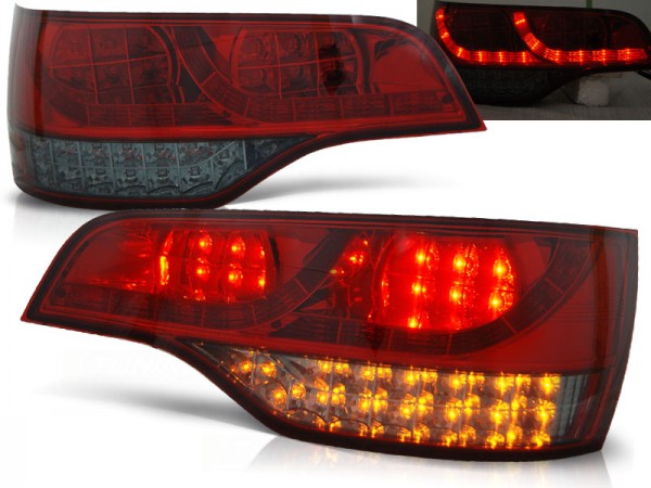LED Rückleuchten für Audi Q7 4L Bj. 05-09 Rot/Smoke