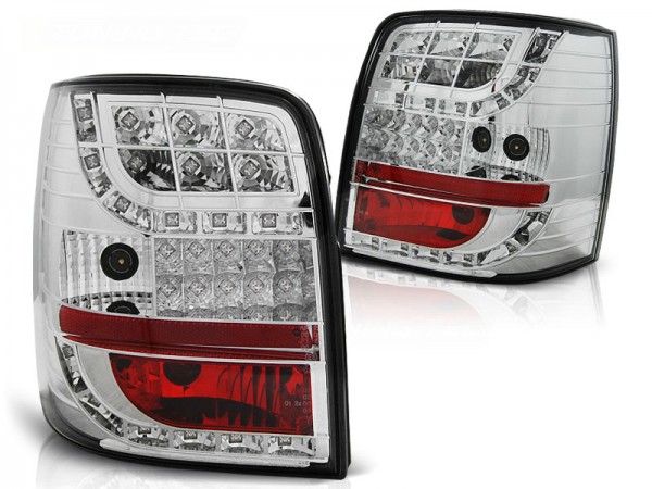 LED Rückleuchten für VW Passat 3BG Variant Bj. 00-04 Chrom mit LED Blinker