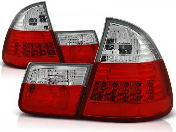 LED Rückleuchten für BMW E46 Touring Bj. 99-05 Rot/Chrom