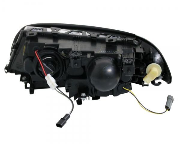 Scheinwerfer Angel Eyes für BMW 3er E46 Coupe Cabrio Bj. 99-03 Schwarz