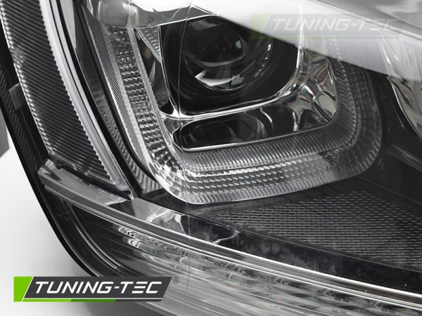 Scheinwerfer DRL LED Tagfahrlicht für VW Golf 7 Bj. 12-16 Schwarz Chrom mit dynamischem Blinker