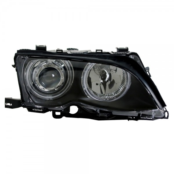 Scheinwerfer CCFL Angel Eyes für BMW 3er E46 Limo Touring Bj. 01-05 Schwarz