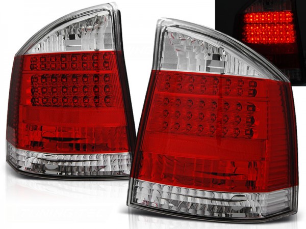 LED Rückleuchten für Opel Vectra C Limo Bj. 02-08 Rot/Chrom