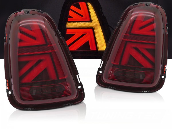LED Rückleuchten für Mini R56 R57 R58 R59 Bj. 06-14 Rot Union Jack Design