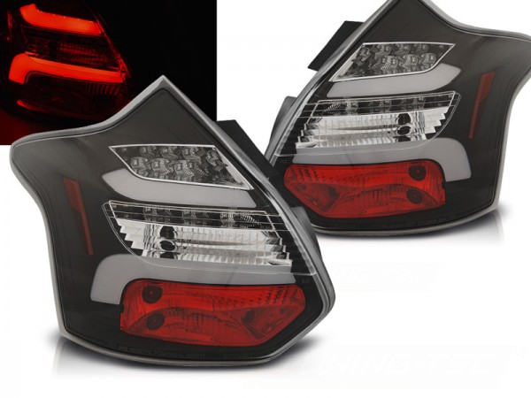 LED Lightbar Rückleuchten für Ford Focus MK3 Bj. 11-14 Schwarz