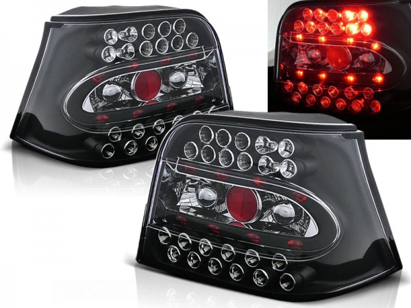 LED Rückleuchten für VW Golf 4 (IV) Limo Bj. 97-03 Schwarz