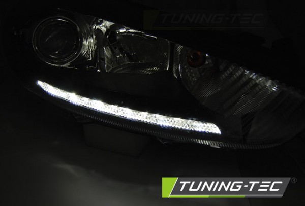Scheinwerfer DRL LED Tagfahrlicht für Ford Fiesta MK7 Bj. 13-17 Chrom