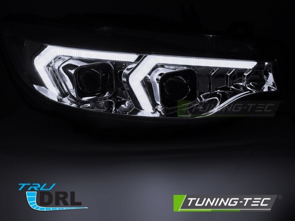 Xenon Scheinwerfer DRL LED Tagfahrlicht für BMW 4er F32 F33 Bj. 13-17 Chrom