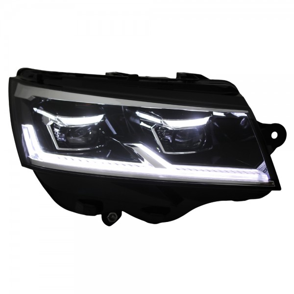 Voll LED Scheinwerfer Tagfahrlicht für VW T6.1 Bj. 19-24 Schwarz mit dynamischem Blinker