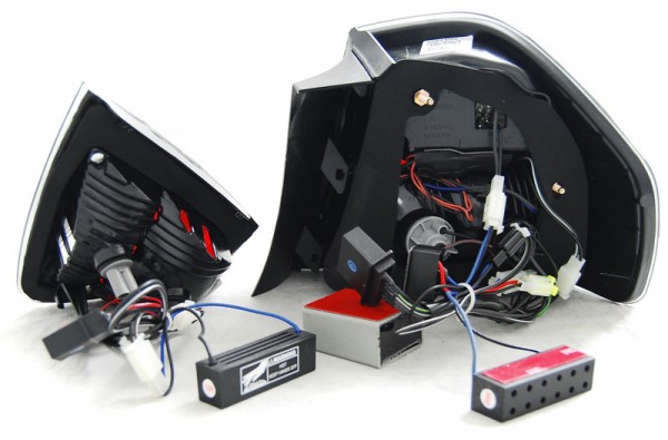 LED Lightbar Rückleuchten für BMW E90 Limo Bj. 05-08 Smoke