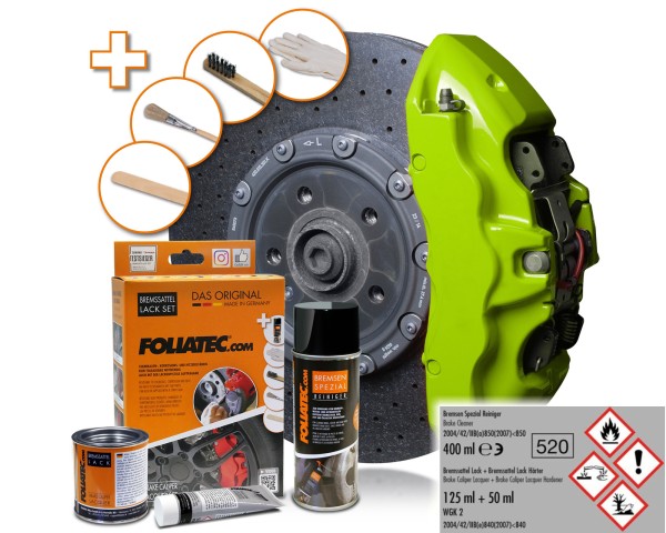 FOLIATEC Bremssattellack Toxic Green Grün Bremssattelfarbe Bremssattel 2177