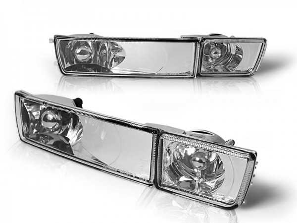 Frontblinker Set Chrom für VW Golf 3 / Vento mit Nebelscheinwerfer