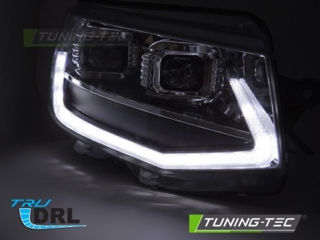Voll LED Scheinwerfer Tagfahrlicht für VW T6 Bj. 15-19 Schwarz mit dynamischem LED Blinker