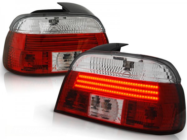 LED Rückleuchten für BMW E39 Limo Bj. 95-00 Rot/Chrom